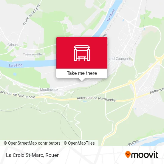 La Croix St-Marc map