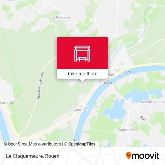 Le Claquemeure map