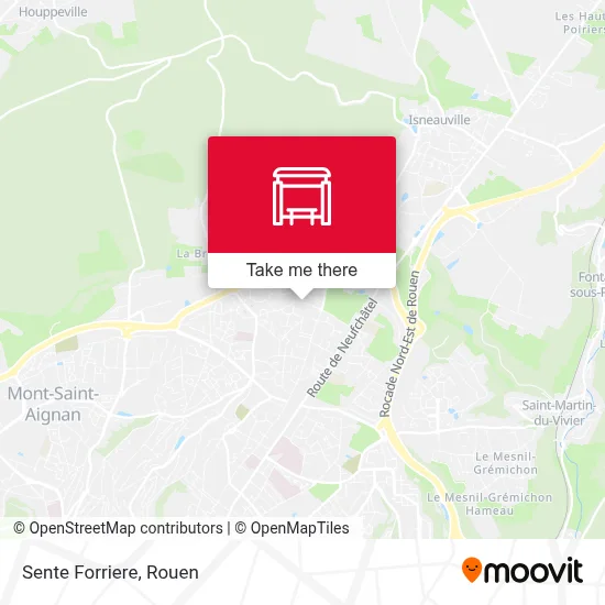 Sente Forriere map