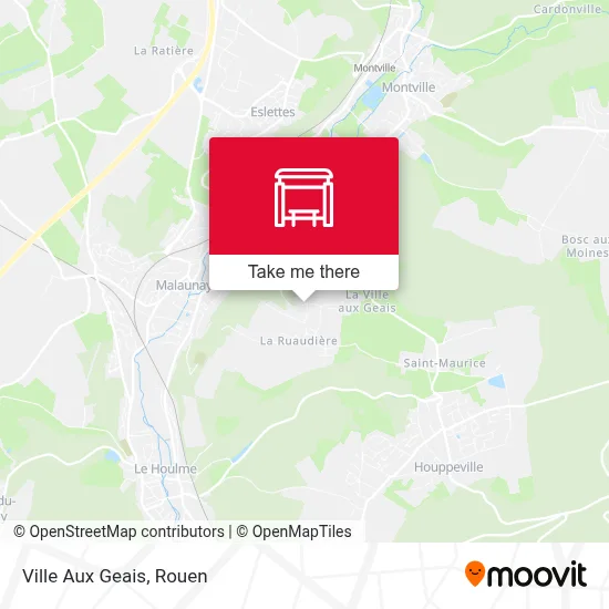Mapa Ville Aux Geais