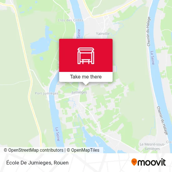 École De Jumieges map