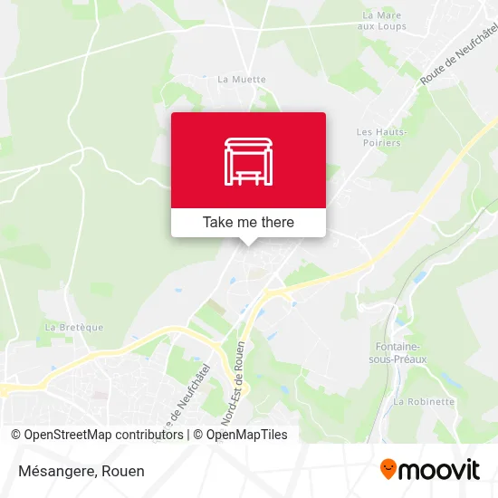 Mésangere map