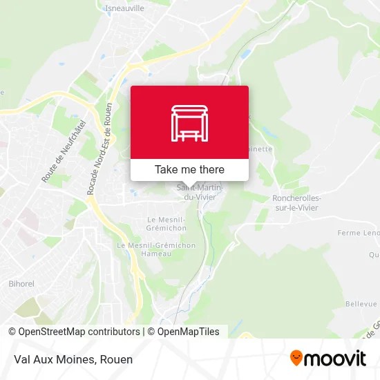 Mapa Val Aux Moines