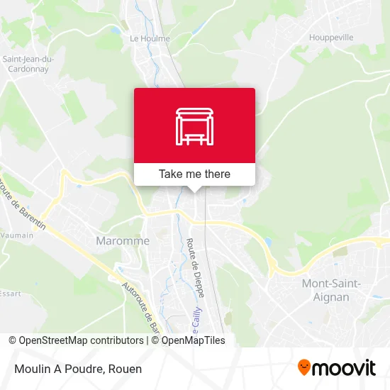 Mapa Moulin A Poudre