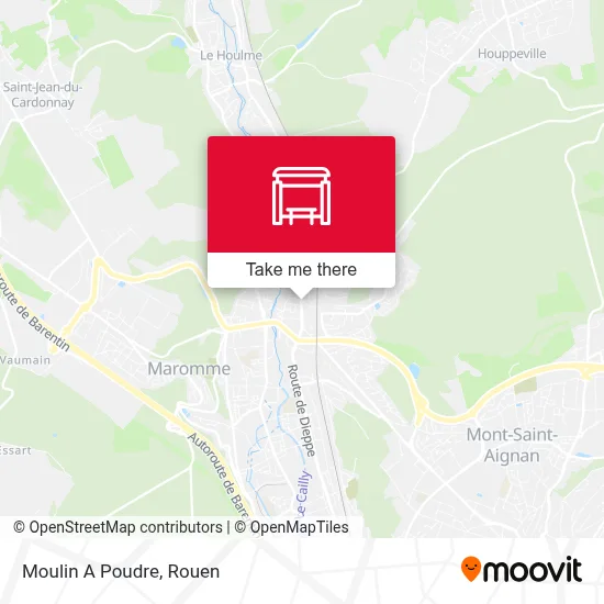 Mapa Moulin A Poudre