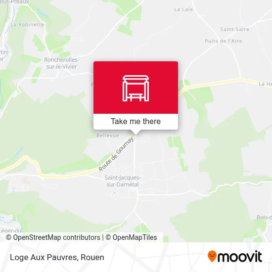 Loge Aux Pauvres map