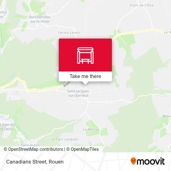 Rue Des Canadiens map
