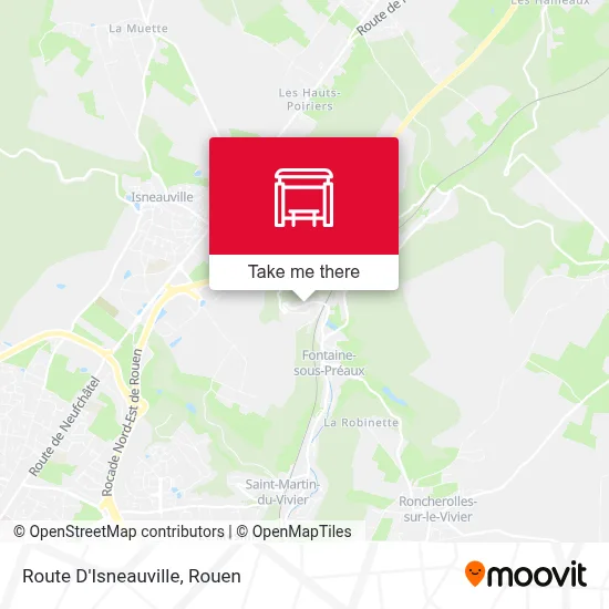 Mapa Route D'Isneauville
