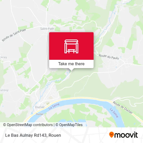 Le Bas Aulnay Rd143 map