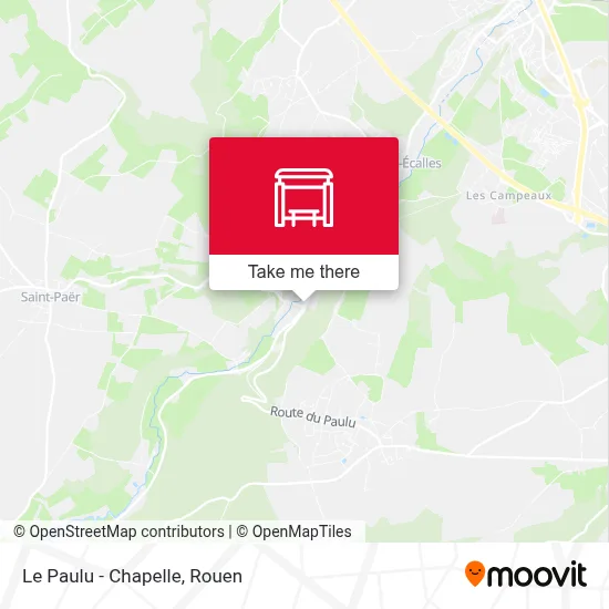 Mapa Le Paulu - Chapelle