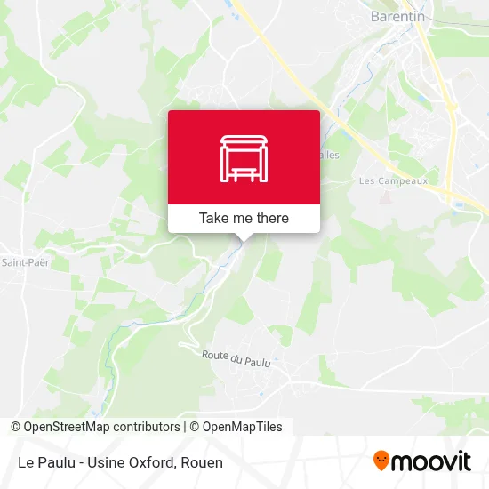 Le Paulu - Usine Oxford map