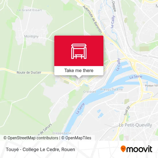 Touyé - College Le Cedre map