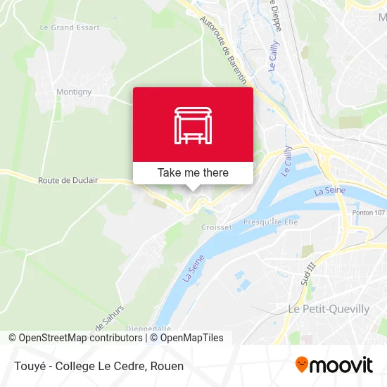 Touyé - College Le Cedre map