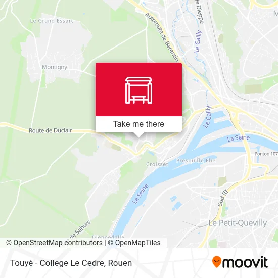 Touyé - College Le Cedre map
