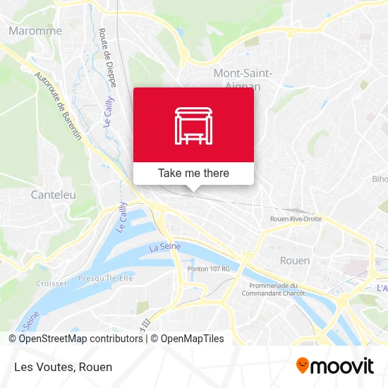 Les Voutes map