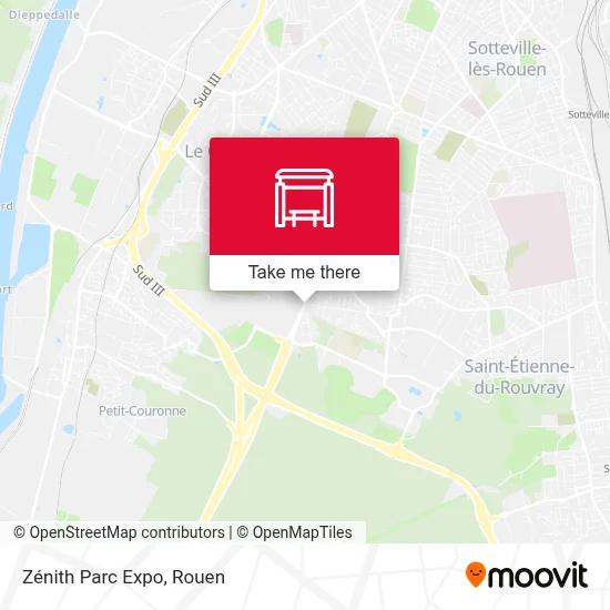 Zénith Parc Expo map