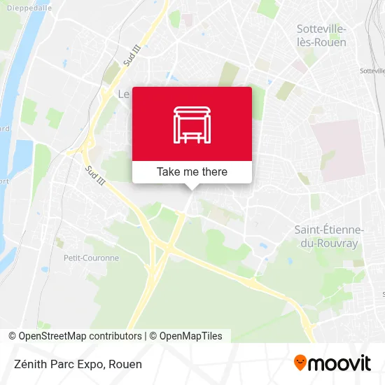 Zénith Parc Expo map