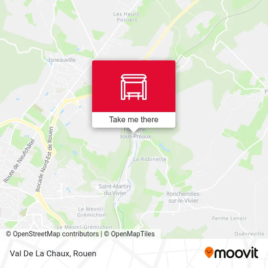 Val De La Chaux map
