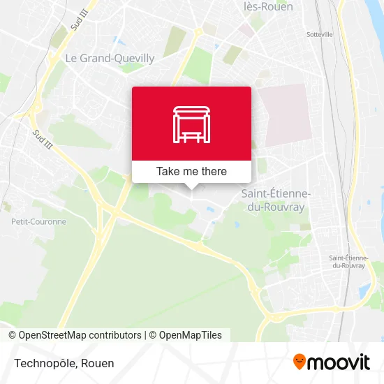 Technopôle map