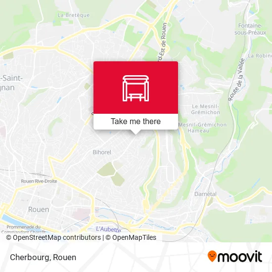 Cherbourg map