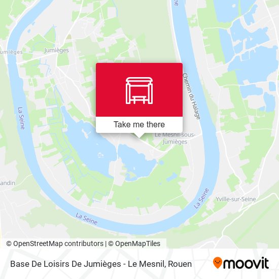 Mapa Base De Loisirs De Jumièges - Le Mesnil