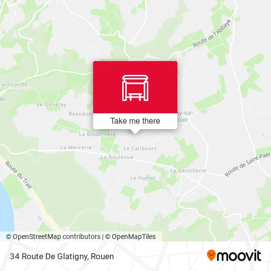 34 Route De Glatigny map