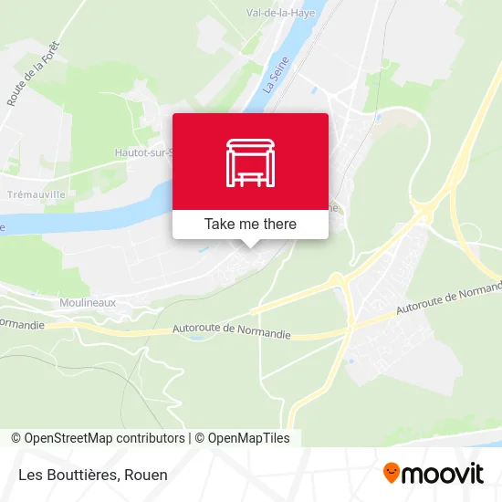 Les Bouttières map