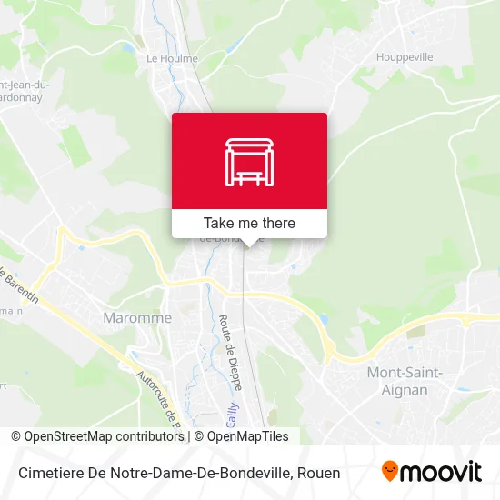 Cimetiere De Notre-Dame-De-Bondeville map