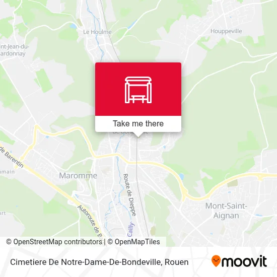 Cimetiere De Notre-Dame-De-Bondeville map