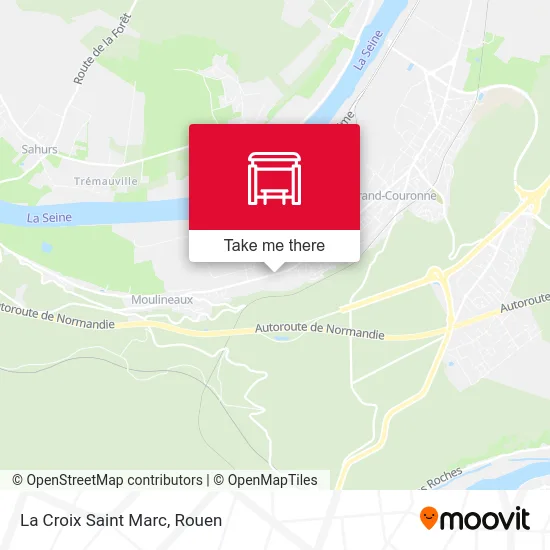 La Croix Saint Marc map