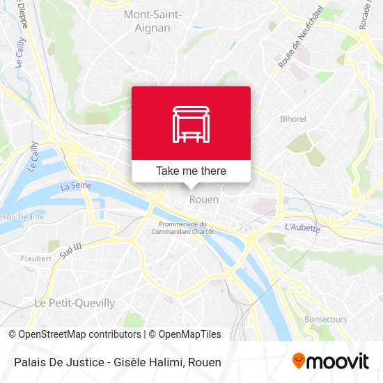 Palais De Justice - Gisèle Halimi map