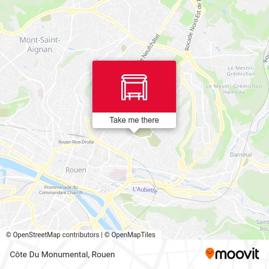 Côte Du Monumental map