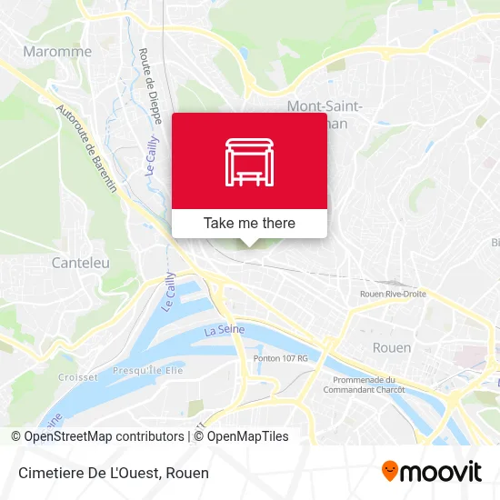 Cimetiere De L'Ouest map