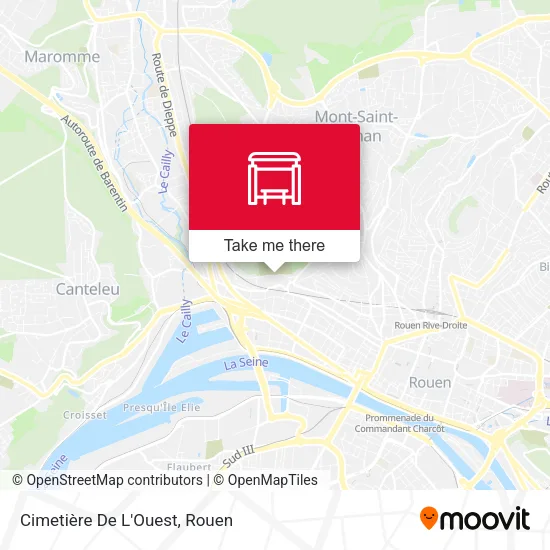 Cimetière De L'Ouest map