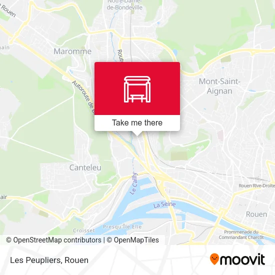 Les Peupliers map
