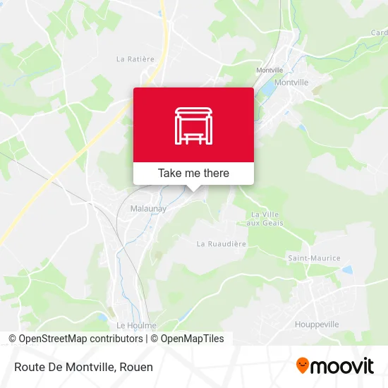 Route De Montville map