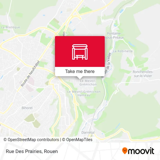 Mapa Rue Des Prairies