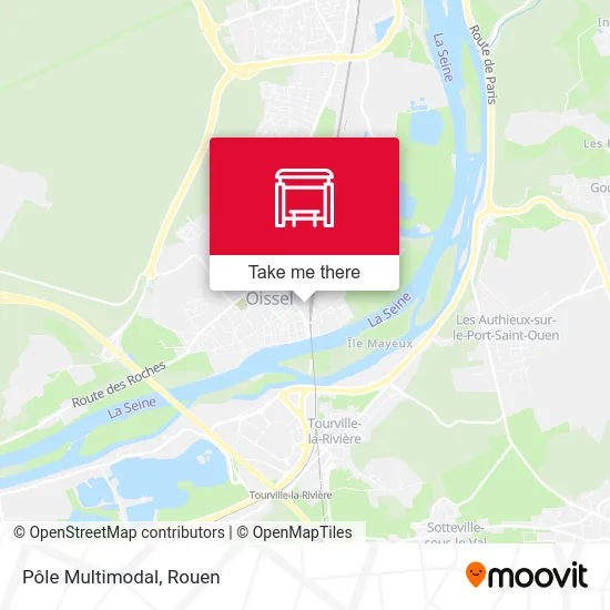 Pôle Multimodal map