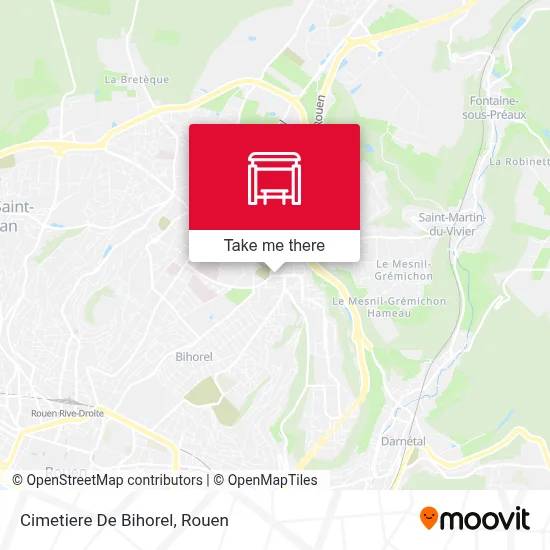 Cimetiere De Bihorel map