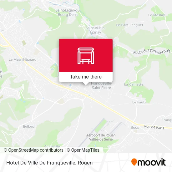 Hôtel De Ville De Franqueville map