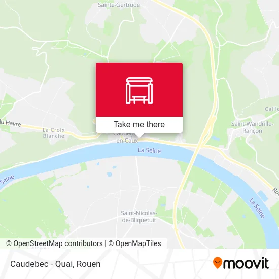 Caudebec - Quai map