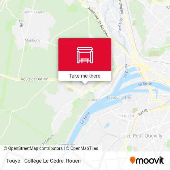 Touyé - Collège Le Cèdre map