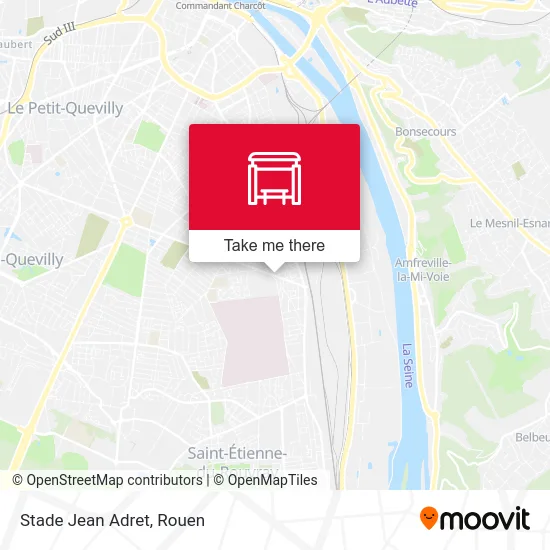 Mapa Stade Jean Adret
