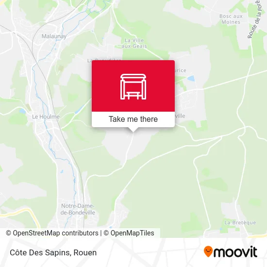 Côte Des Sapins map