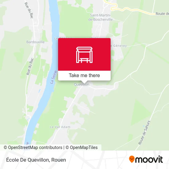 École De Quevillon map