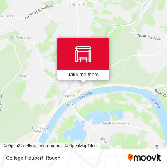 College Flaubert map