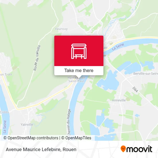 Mapa Avenue Maurice Lefebvre