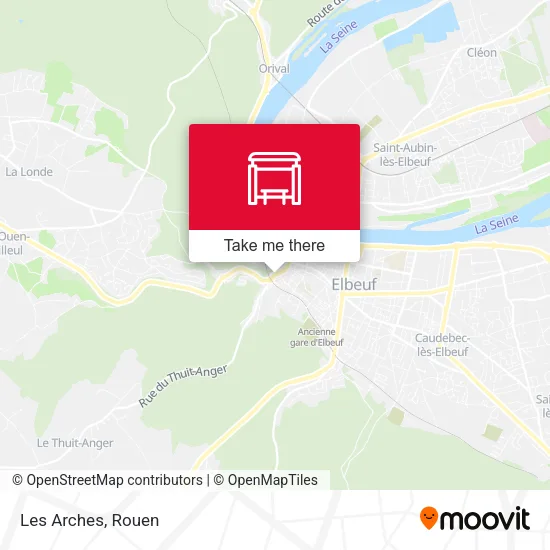 Les Arches map