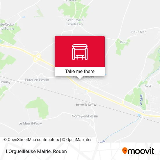 Mapa L'Orgueilleuse Mairie