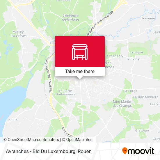 Mapa Avranches - Bld Du Luxembourg
